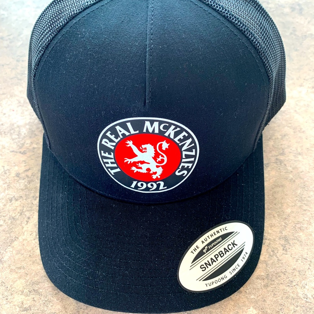 The real mckenzies black new without tags SnapBack hat cap punk rock 2022 tour